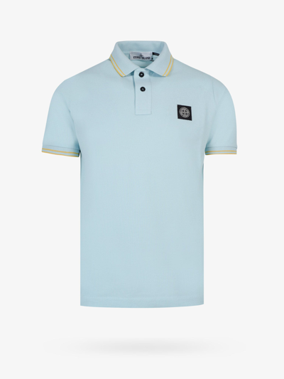 Stone Island Polo Shirt In Blue