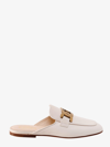 Tod's Catena Chain-link Leather Slippers In White