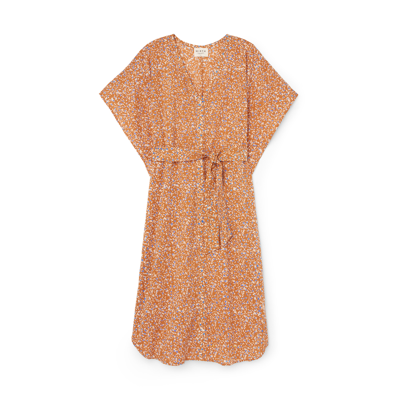 Mirth Bali Dress In Camel Floral