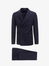 Tagliatore Wool Suit With Peak Lapel - Atterley In Blue