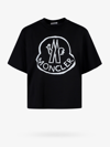 Moncler Logo-embroidered T-shirt In Black