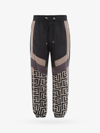 Balmain Jogging Pants With Maxi Monogram Logo Print In Black