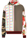 DOLCE & GABBANA PATCHWORK COTTON HOODIE