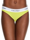 Calvin Klein Modern Cotton Bikini In Citrina
