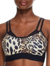 Natori Gravity High Impact Underwire Sports Bra In Chestnut Leopard