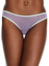 On Gossamer Gossamer Mesh Hip Bikini In Violet Tulip