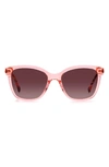 KATE SPADE REENAS 53MM GRADIENT POLARIZED CAT EYE SUNGLASSES