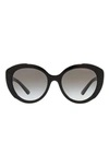 Prada Pr 18xs 1ab0a7 Cat Eye Sunglasses In Grey