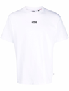 Gcds T-shirt With Rubberized Micro Logo In White