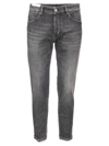 Pt01 Jeans Stretch Vintage Nero In Black Denim