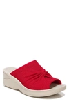 Bzees Sunburst Wedge Sandal In True Red