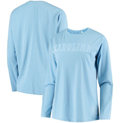 Pressbox Carolina Blue North Carolina Tar Heels Tonal Block Vintage Wash Long Sleeve T-shirt