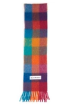 Acne Studios Vally Oversize Wool Blend Scarf In Multicoloured