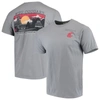 IMAGE ONE GRAY WASHINGTON STATE COUGARS TEAM COMFORT COLORS CAMPUS SCENERY T-SHIRT