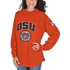 Pressbox Orange Oklahoma State Cowboys Edith Long Sleeve T-shirt In Orange