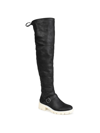 Journee Collection Salisa Over-the-knee Buckled Boot In Black