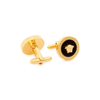 Versace Black And Gold Earrings With Medusa Detail In Metal Woman In Black