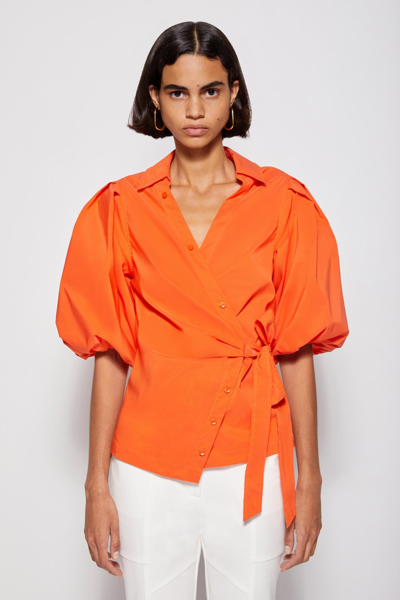 Spring 2022 Ready-to-wear Aletta Blouse In Scarlet