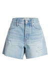 Madewell Relaxed Mid-length Denim Shorts: Ripped Edition In Selton Wash
