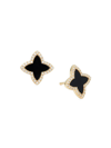 Effy Women's 14k Yellow Gold, Onyx & Diamond Stud Earrings In Onyx