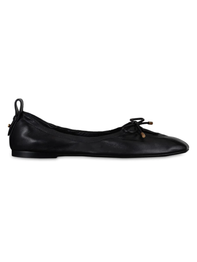 Frame Women's Le Sunset Leather Flats In Noir
