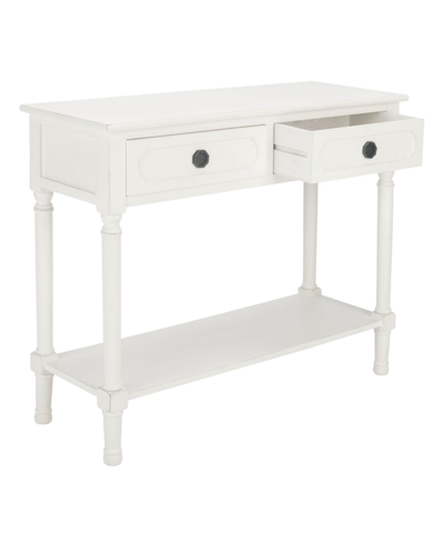 Safavieh Allura 2 Drawer Console Table In White