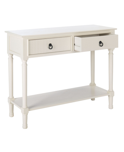Safavieh Haines 2 Drawer Console Table In White