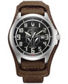 CITIZEN STAR WARS BY CITIZEN THE MANDALORIAN BROWN LEATHER STRAP WATCH 44MM