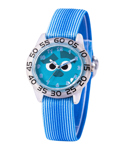 Ewatchfactory Kids'  Boy's Disney Monsters Inc. Blue Nylon Strap Plastic Watch 32mm