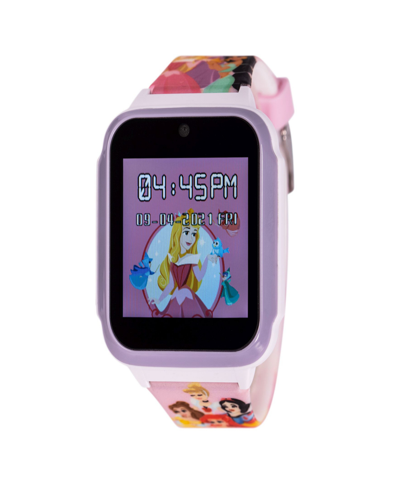 Ewatchfactory Kids'  Unisex Disney Princess Multi Silicone Strap Touchscreen Smart Watch 41.5mm