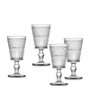 Godinger Clear Claro Set Of 4 Goblets In Clear