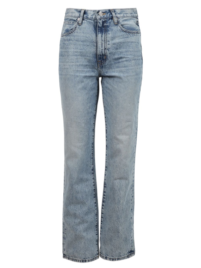 Slvrlake High Rise Straight Leg Jean In Blue