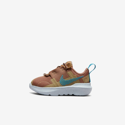 Nike Crater Impact Baby/toddler Shoes In Mineral Clay/laser Blue/elemental Gold/chambray Blue
