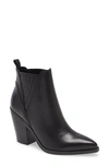 Marc Fisher Ltd Gadri Pointed Toe Bootie In Black Leather