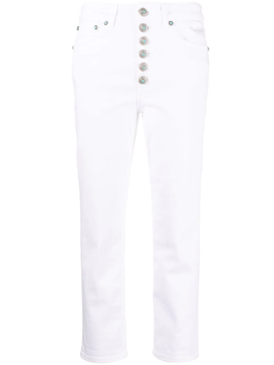 DONDUP CROPPED DENIM JEANS