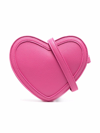 Molo Heart-detail Zip-up Shoulder Bag In Pink