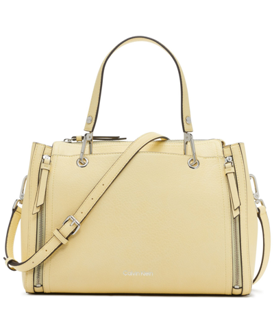 Calvin Klein Women's Reyna Satchel Bag In Lemon