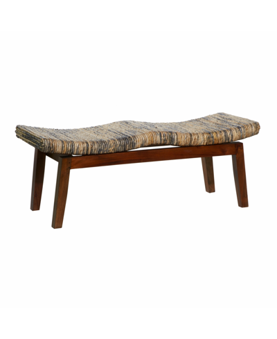 Rosemary Lane Mahogany Contemporary Bench In Brown