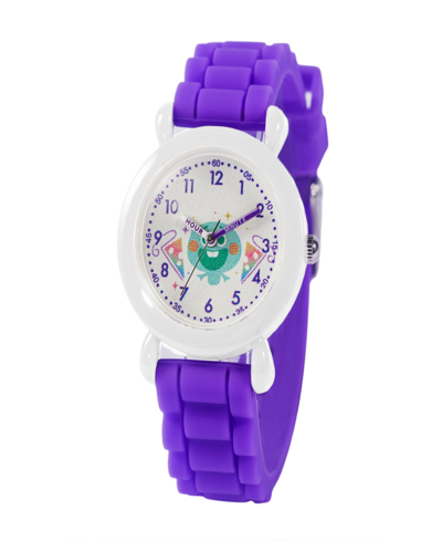 Ewatchfactory Girl's Disney Soul 22 Purple Silicone Strap Watch 32mm