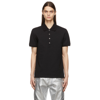 Balmain Monogram Cotton Pique Polo Shirt In Black