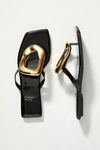 Jeffrey Campbell Linques-j Embellished T-strap Flat Jelly Sandals In Black