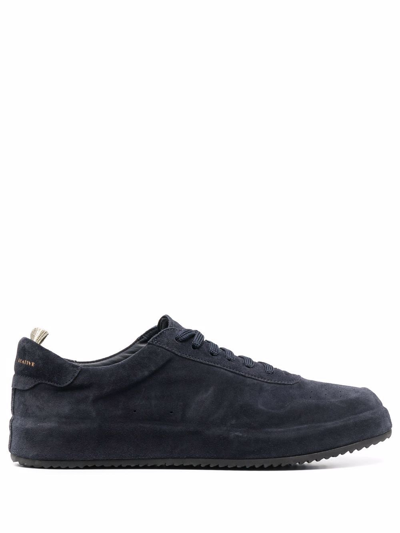 Officine Creative Low-top Suede Trainers In Blue