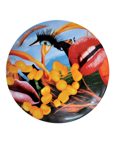 Jeff Koons X Bernardaud Lips Commemorative Plate