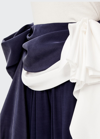 LOEWE DRAPED SILK PEPLUM BELT