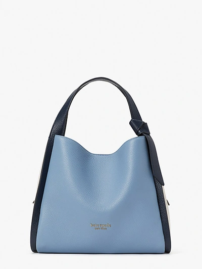 Kate Spade Knott Colorblocked Medium Crossbody Tote In Morning Sky Multi