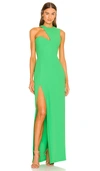 Amanda Uprichard X Revolve Gilda Gown In Green
