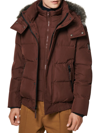 Marc New York Men's Umbra Faux Fur-trim Down Parka In Oxblood