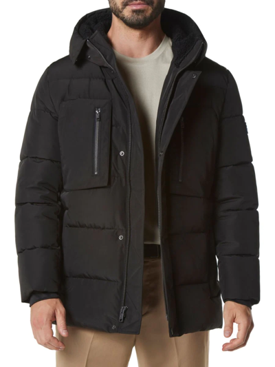 MARC NEW YORK MEN'S YARMOUTH FAUX FUR HOOD PUFFER JACKET