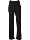 Anine Bing Aden Crinkle Finish Pants In Black