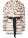 Isabel Marant Étoile Josialo Textured Cotton Jacket In Neutrals